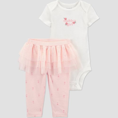 Carter's Just One You® Baby Girls' 2pc Daddy's Girl Top and Pants Set - 3M