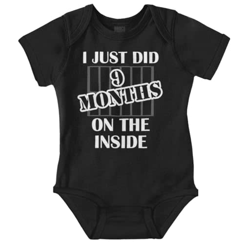 Brisco Brands Just Did 9 Months On The Inside Baby Romper Boys or Girls