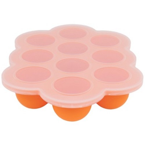 WeeSprout Silicone Baby Food Freezer Tray with Clip-on Lid