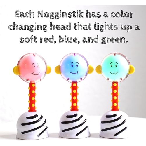 SmartNoggin NogginStik Developmental Light-Up Rattle for Infants up to 12 months