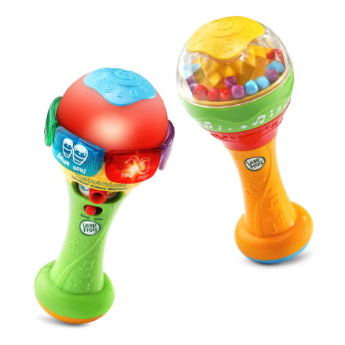 LeapFrog Learn and Groove Shakin' Colors Maracas, Bilingual Toy for Toddlers, 6-36 Months
