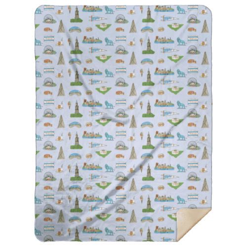 Chicago Plush Throw Blanket 60x80