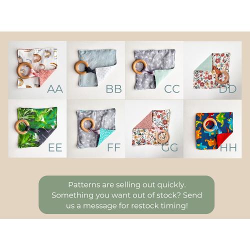 Baby Crinkle Paper Teether | Sensory Baby Toys, Wooden Teether, Baby Shower Gift, Gender Neutral, Sensory Toy, Montessori Baby, Crinkle