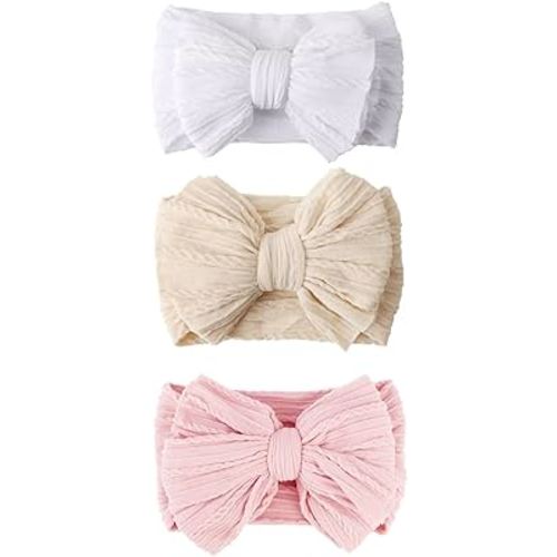 Baby Bows Headbands Nylon Baby Girl Headbands Soft Handmade Hairbands Toddler Hair Accessories for Girls Baby Newborn Infant Kids