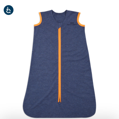 HALO Ideal Temp Navy/Orange Temperature Regulating Wearable Baby Blanket