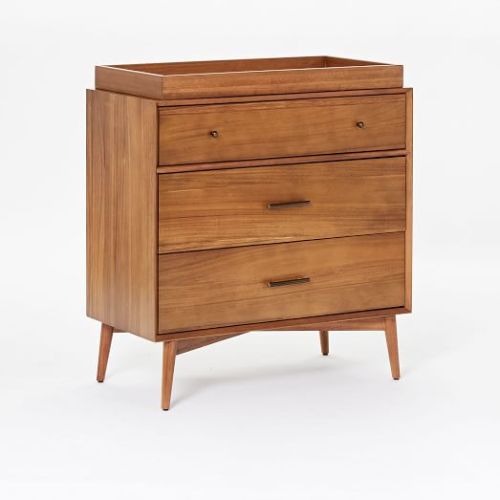 Mid-Century 3-Drawer Changing Table (36")