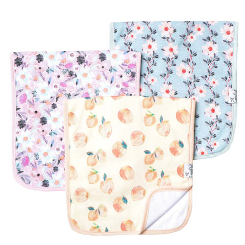 3 Pack Premium Burp Cloths - Morgan
