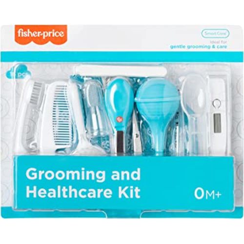 Fisher-Price 16-Piece Baby Grooming & Healthcare Kit, Newborn Essentials Gift Set, Baby Care Kit