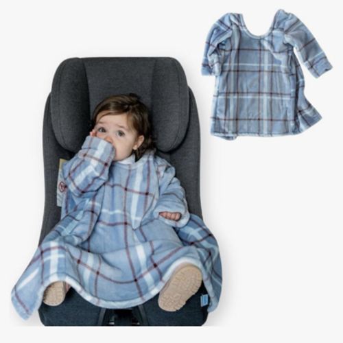 Buckle Me Baby Car Seat Blanket | Wearable Blanket Winter Essential | Cozy Warm Sherpa for Winter/Fall | Cover, Poncho, Jacket Alternative for Kids