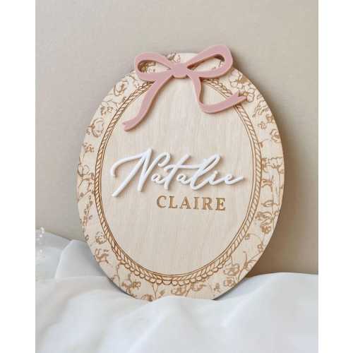 Baby Name Sign for Hospital Baby Girl Sign Hospital Keepsake Newborn Gift Birth Stat Sign Baby Name Announcement Sign Personalized Baby Gift