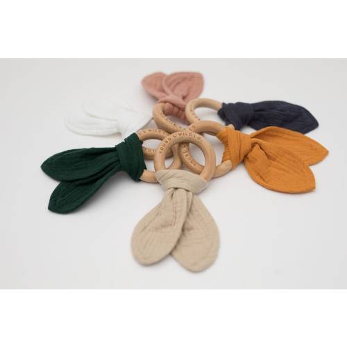 Bunny Ear Teether - Beechwood Teether - Baby toy - Baby Teether - Wood Teether - Natural Teether