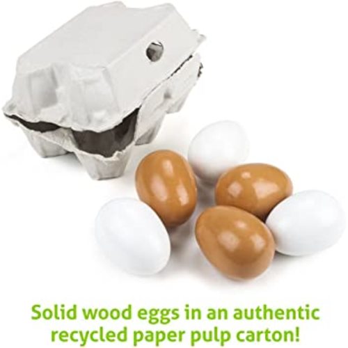 Imagination Generation Wood Eats! Eggcellent Eggs with Real Carton
