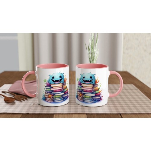 Mug book monster, cute monster, books, booklover