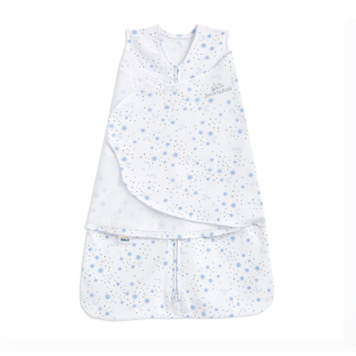 Halo Swaddle, Midnight Moons Blue, Newborn