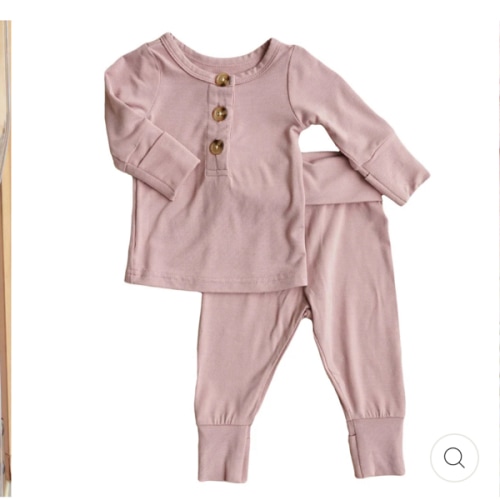 2pc Bamboo Button Top & Bottom | Caden Lane