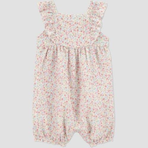 Carter's Just One You® Baby Girls' Floral Ruffle Romper - Newborn