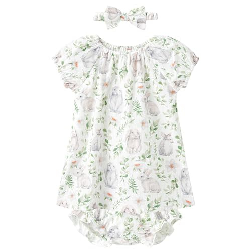 pureborn Baby Toddler Girl Dress with Bloomer Short and Long Sleeve Playwear Dress with Diaper Cover
