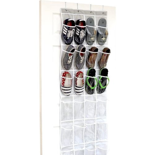 Simple Houseware Crystal Clear Shoe Organizer Gray 64'' x 19''