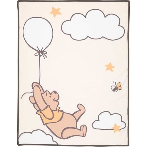 Lambs & Ivy Disney Baby Winnie The Pooh Picture Perfect Sherpa Baby Blanket