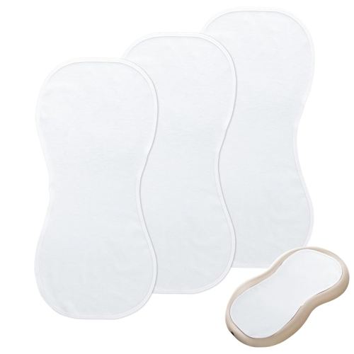 Changing Pad Liner (Pack of 3) Compatible with Keekaroo Peanut Changer, Reusable Changing Pads Cover, Soft and Warm, Non-Slip Design, Machine Washable, Ideal for Changing Diaper Needs, White