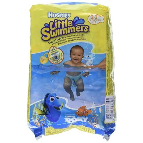 Huggies Little Swimmers Disposable Swim Diapers, X-Small (7lb-18lb.), 12-Count