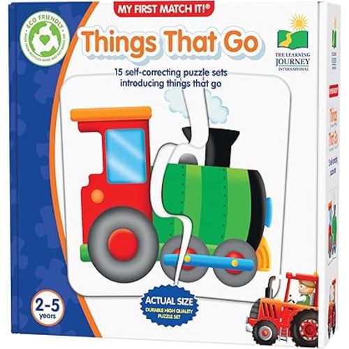 The Learning Journey: My First Match It - Things That Go - 15 Self-Correcting Vehicle Matching Puzzles