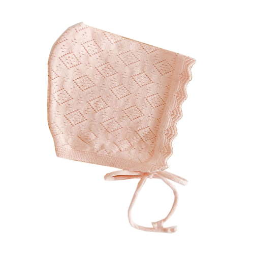 Baby Girls Hats Cotton Solid Color Baby Hats & Caps for 0-24 Months Baby Knitted Hat with Ruffle Flower