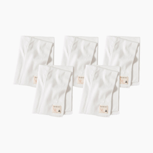 Burt's Bees Baby Organic Burp Cloth (5 Pack) - Cloud Solid