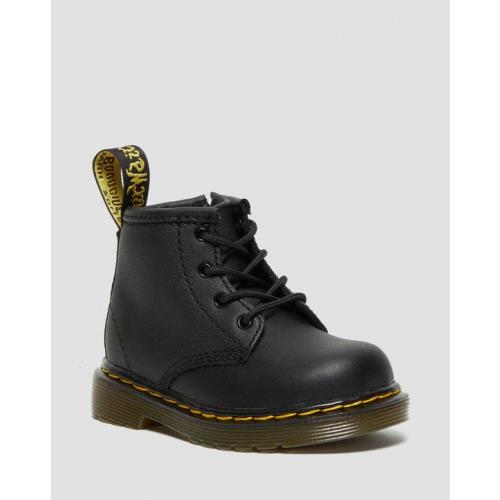 Infant 1460 Softy T Leather Lace Up Boots in Black | Dr. Martens