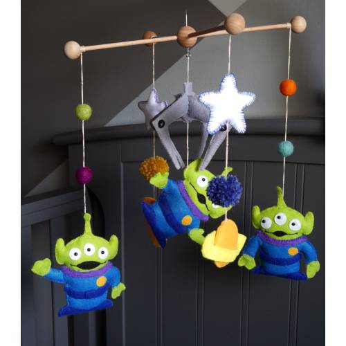 Toy story baby mobile, Disney pixar aliens mobile, nursery toy story, baby decor, expecting mom gift, newborn giftl, crib, Christmas