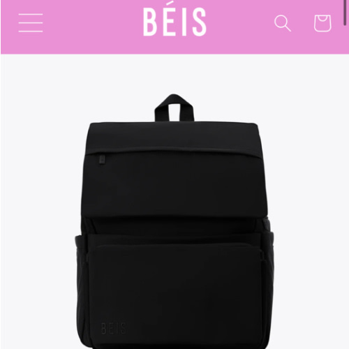 BÉIS 'The Ultimate Diaper Backpack' in Black - Best Backpack Diaper Bag in Black