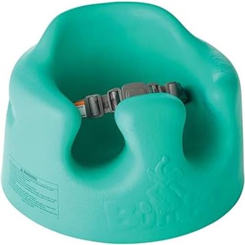 Bumbo Baby Floor Seat – Portable Infant Booster Chair for Sitting Support, Activity and Feeding, 15" x 15" x 9.3", Aqua
