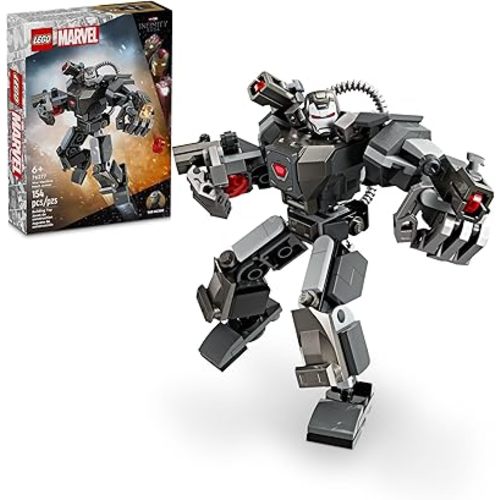 LEGO Marvel War Machine Mech Armor, Buildable Marvel Action Figure Toy for Kids with 3 Stud Shooters, Legendary Character from The MCU, Marvel Gift for Boys and Girls Aged 6 and Up, 76277