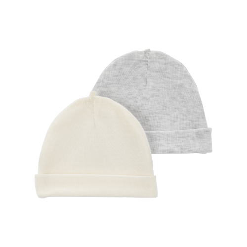 Baby Ivory 2-Pack Baby Caps