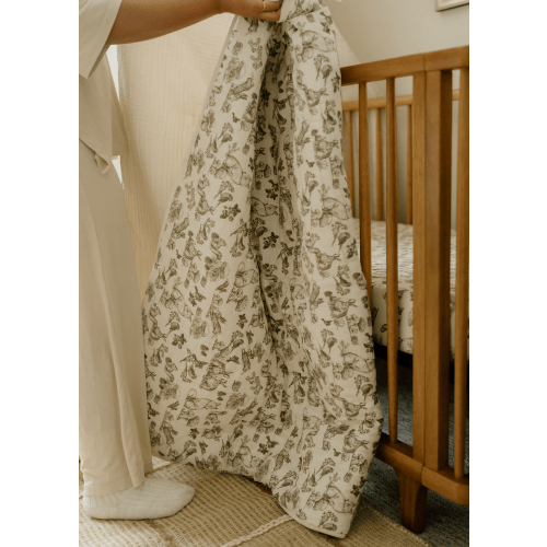 Woodland Nursery Muslin Quilt | Nursery Bedding | Oilo™ Studio