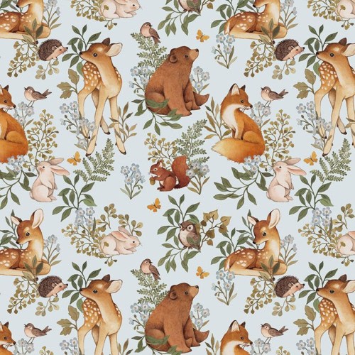 Forest Dreams Crib Sheet / Woodland Fabric / Deer Fabric / Little Fawn and Friends / Dear Stella