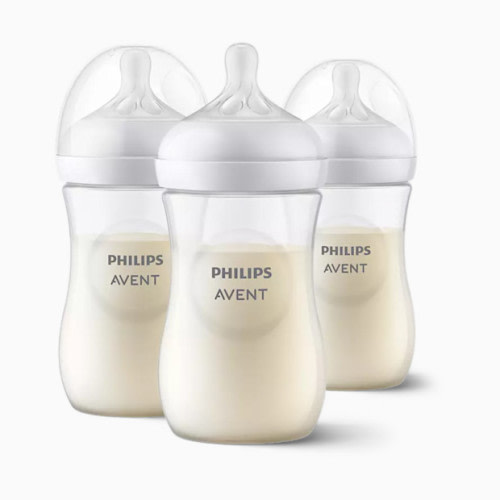 Natural Baby Bottle with Natural Response Nipple - Clear, 9 Oz