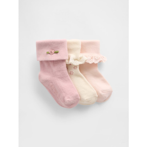 Baby Foldover Socks (3-Pack)