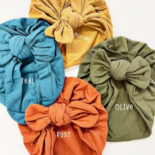 Thick Bow Baby Turbans Knot Baby Turban Hat Newborn Beanie - Etsy