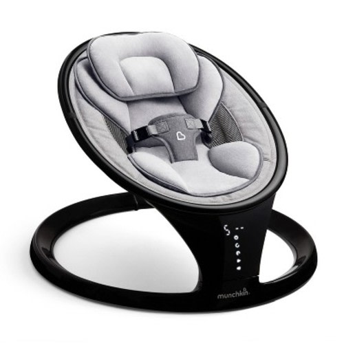 Munchkin Bluetooth Enabled Baby Swing, Color: Black