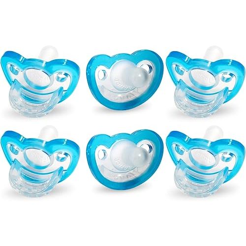 RAZBABY JollyPop Baby Pacifier Newborn, 3m+ (Blue, 6)