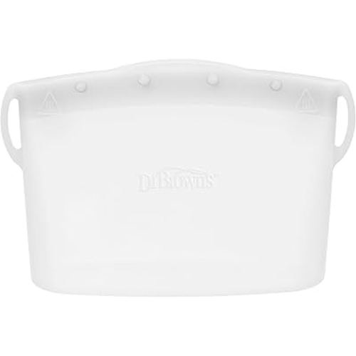 Dr. Brown's Microwave Steam Sterilizer Bag for Baby Bottles, Breast Pump Parts & Other Toddler Accessories, 100% Silicone, Reusable Sterilizing Bag