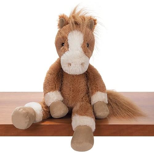 Vermont Teddy Bear Buddy Stuffed Horse – 15-Inch Brown Pony Plush, Soft Horse Stuffed Animal, Easter Gift for All Ages