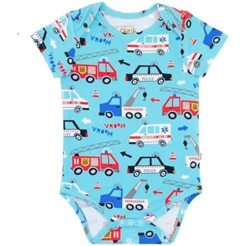 Little Sleepies Short Sleeve Bodysuit for Baby Girls & Boys, Soft Viscose from Bamboo One Piece, Baby Clothes (Newborn to 2Y)