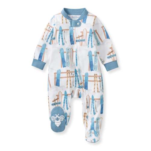 Sunrise Slopes Organic Cotton Sleep & Play - Mountain Blue – Burt's Bees Baby