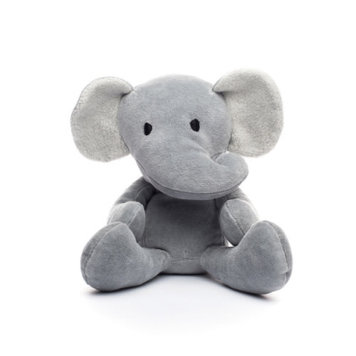 Organic Elephant 12” | Elephant Stuffed Animal | Grey Plush Elephant – Bears for Humanity