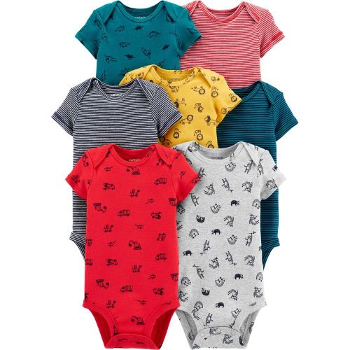 7-Pack Animal Original Bodysuits - Multi