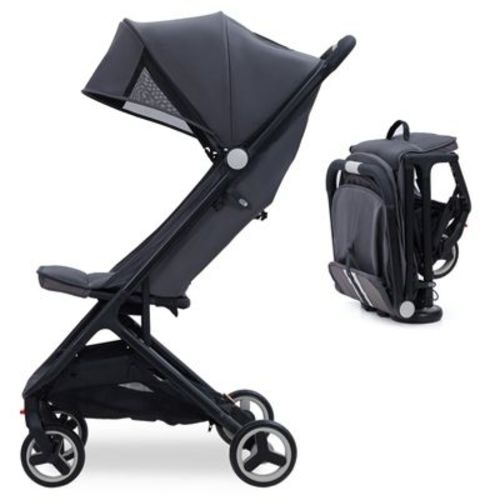 Lightweight Travel Stroller - Compact One-Hand Fold Stroller with Reclining Seat & Canopy Airplane Friendly & Travel System Ready
