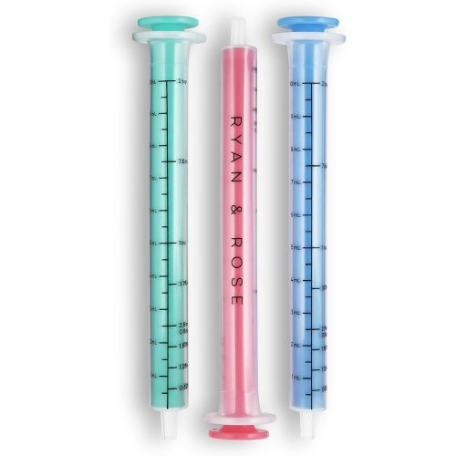 Ryan & Rose Cutie Dose - Baby Medicine Dispenser Syringe For Children Medicine Syringes For Children Medication Dispenser Baby Medicine Syringe Baby Medicine Dropper Baby Syringe - 3 Pack (Lollipop)