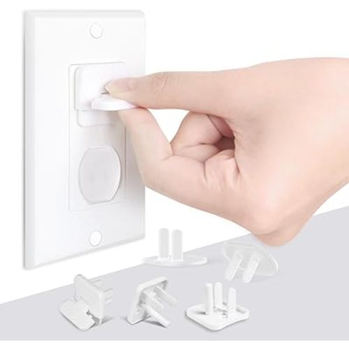 Babepai Outlet Covers Baby Proofing 55-Pack White, Child Proof Electrical Protector Safety Baby Safety Plug Covers
